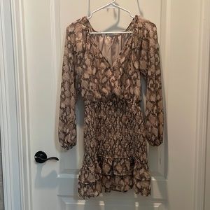 Never Worn! Snake Skin Mini Dress